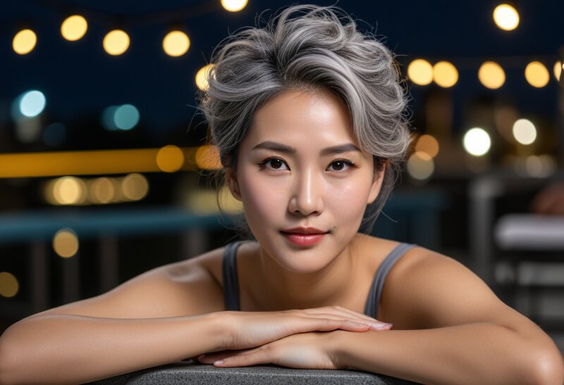 海边的旧唱片海报